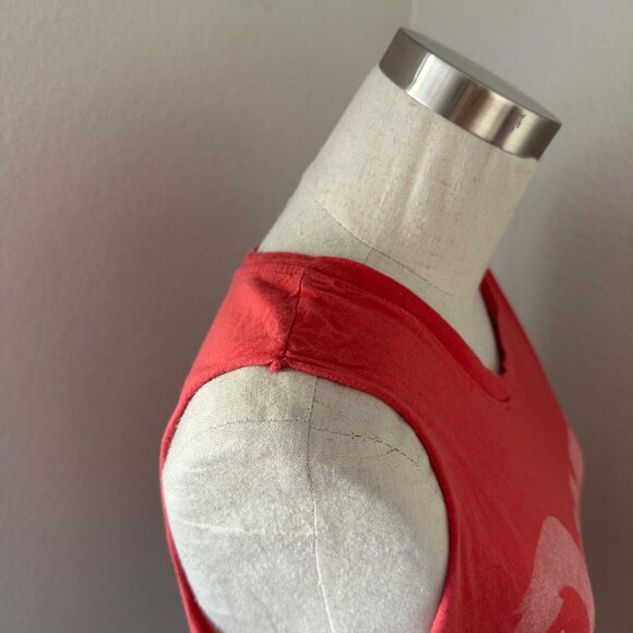 Daydreamer Bowie Ziggy Stardust Tour 72 Tank Top Crew Neck Cotton Blend Raw Edge - Picture 6 of 11